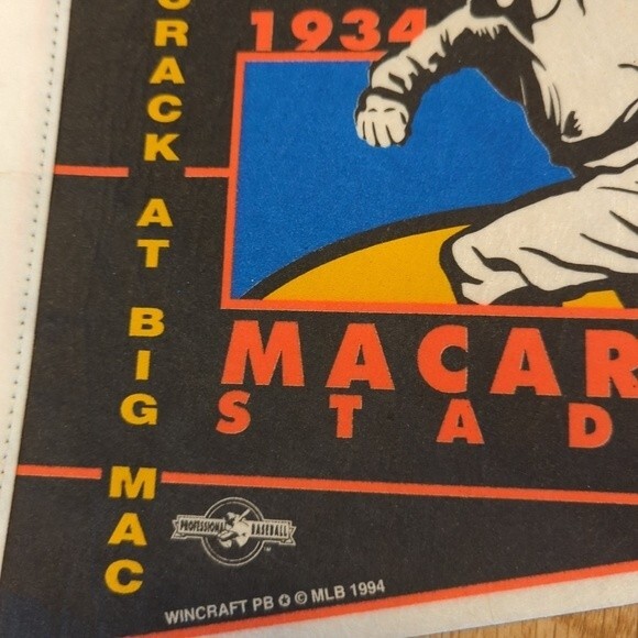 Syracuse Chiefs Pennant Baseball Macarthur Stadium Wincraft 1994 Vintage - Picture 4 of 5